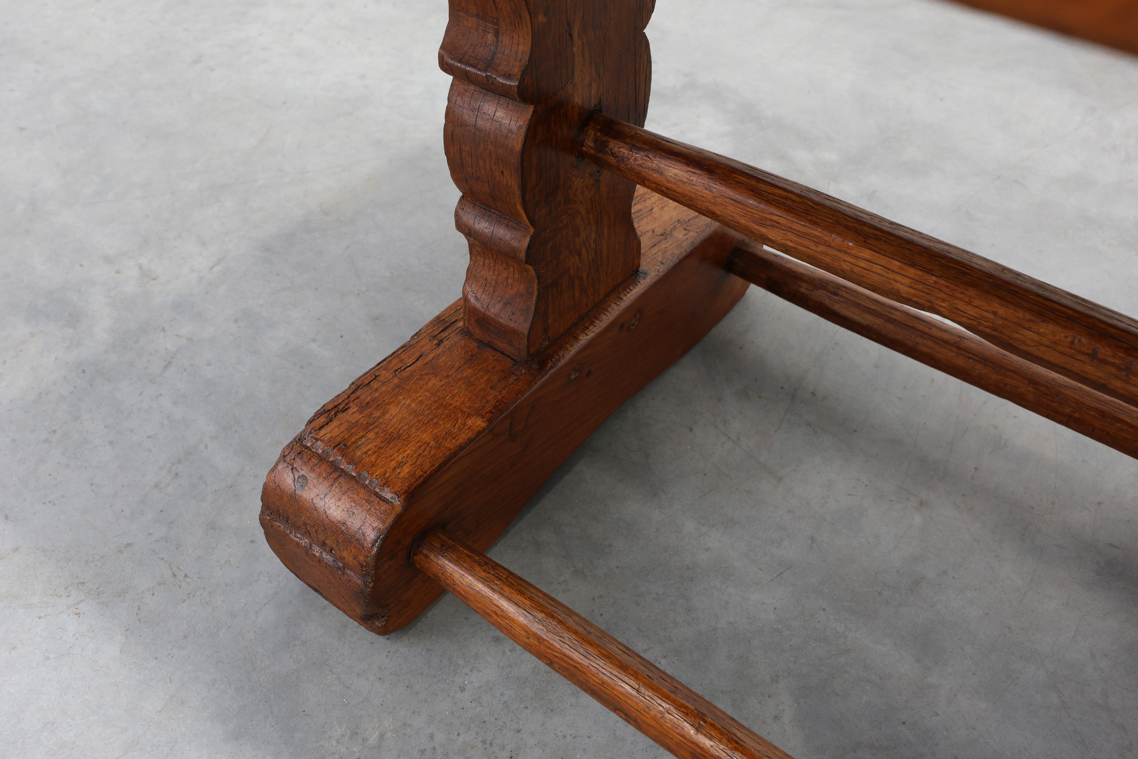 Antique Oak Monastery Coffee Table, France 17th Centurythumbnail